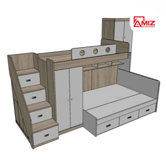 Giường Tầng Cao Cấp Đa Chức Năng GT588