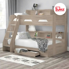 Giường 2 Tầng Kết Hợp Kệ Trang Trí AMIZGT579