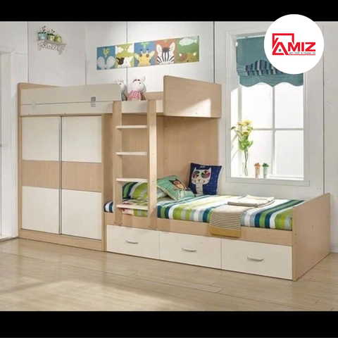 Giường Tầng Kết Hợp Tủ Quần Áo GT289