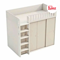 Giường tầng trẻ em thông minh kèm bàn học và tủ quần áo Amiz- GT004
