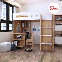 Giường tầng trẻ em thông minh Luna Loft Study