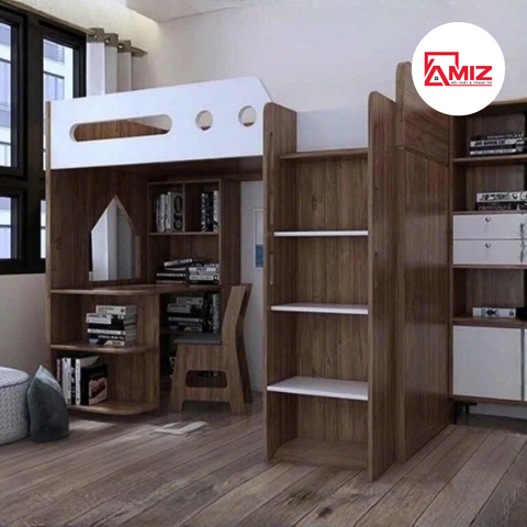 Giường tầng trẻ em thông minh Luna Loft Study