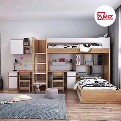 Giường Tầng Thông Minh Luna Study Bunk