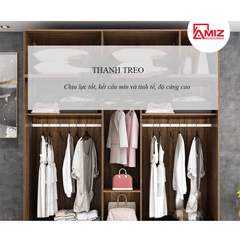 Tủ quần áo cánh kính lùa hiện đại AMIZ-008