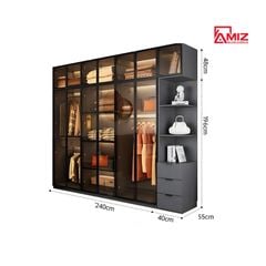 Tủ quần áo AMIZ NỘI THẤT & TRANG TRÍ hiện đại thiết kế tối giản Amiz-001