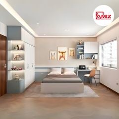 Thiết kế nội thất phòng ngủ bé trai hiện đại AMIZ NỘI THẤT & TRANG TRÍ- BT003