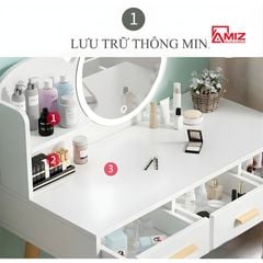 Bàn Trang Điểm Đẹp Thiết Kế Đơn Giản AMIZ NỘI THẤT & TRANG TRÍ, AMIZ-025