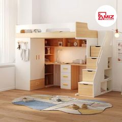 Giường tầng cao cấp AMIZ NỘI THẤT & TRANG TRÍ thông minh Amiz- Gt016