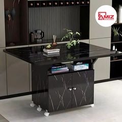 Bàn ăn thông minh xếp gọn có bánh xe AMIZ NỘI THẤT & TRANG TRÍ- BAX01