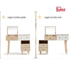 Bàn Trang Điểm Bằng Gỗ Phong Cách Bắc Âu AMIZ NỘI THẤT & TRANG TRÍ, AMIZ - 003