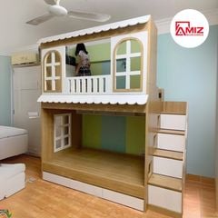 Giường tầng trẻ em hình ngôi nhà AMIZ NỘI THẤT & TRANG TRÍ, Amiz- GT008