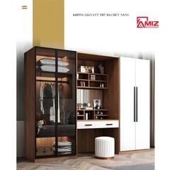 Tủ quần áo cao cấp AMIZ NỘI THẤT & TRANG TRÍ kết hợp bàn trang điểm Amiz-008