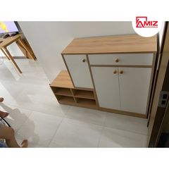 Tủ Giày cao cấp AMIZ NỘI THẤT & TRANG TRÍ Kết Hợp Ghế Ngồi tg-K63
