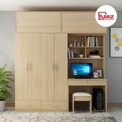 Tủ Quần Áo Kết Hợp Bàn Học/Làm Việc AMIZ NỘI THẤT & TRANG TRÍ, Z324