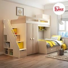 Giường tầng cao cấp AMIZ NỘI THẤT & TRANG TRÍ Đa Chức năng - Gt589