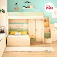 Giường Tầng Orange Kết Hợp Bàn Học -Tủ Áo, AMIZ NỘI THẤT & TRANG TRÍ GT974