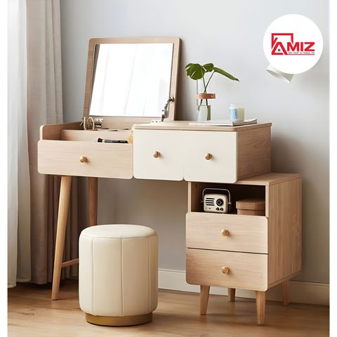 Bàn Trang Điểm Bằng Gỗ Phong Cách Bắc Âu AMIZ NỘI THẤT & TRANG TRÍ, AMIZ - 003