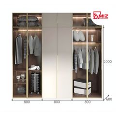Tủ kính quần áo cao cấp AMIZ NỘI THẤT & TRANG TRÍ thiết kế thời trang Amiz-013