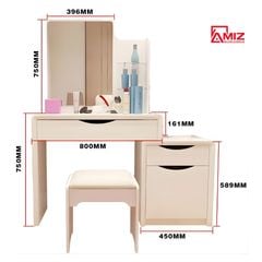 Bàn Trang Điểm Gỗ Công Nghiệp AMIZ NỘI THẤT & TRANG TRÍ, AMIZ-009