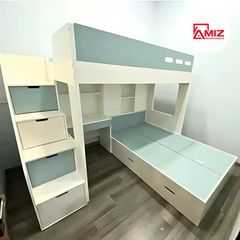 Giường Tầng Orange Kết Hợp Bàn Học -Tủ Áo, AMIZ NỘI THẤT & TRANG TRÍ GT974