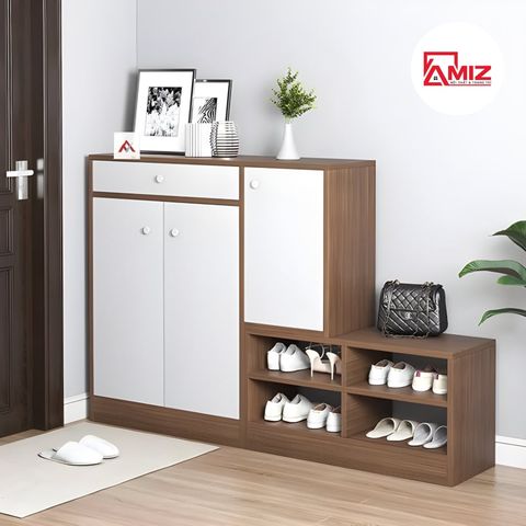 Tủ Giày cao cấp AMIZ NỘI THẤT & TRANG TRÍ Kết Hợp Ghế Ngồi tg-K63