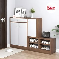 Tủ Giày cao cấp AMIZ NỘI THẤT & TRANG TRÍ Kết Hợp Ghế Ngồi tg-K63