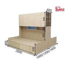 Giường Ngủ cao cấp AMIZ NỘI THẤT & TRANG TRÍ Ngăn Phòng Gn-T99