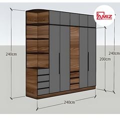 Tủ Quần Áo Cao Cấp AMIZ NỘI THẤT & TRANG TRÍ DTA10 - Hiện Đại Cao Cấp
