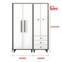 Tủ Áo AMIZ NỘI THẤT & TRANG TRÍ Gỗ Công Nghiệp Hiện Đại Amiz - 006