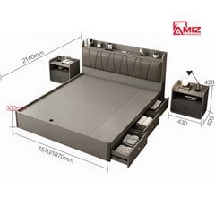 Giường Ngủ Hiện Đại AMIZ NỘI THẤT & TRANG TRÍ Gn-010