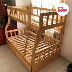 Giường 2 Tầng AMIZ NỘI THẤT & TRANG TRÍ Kèm 2 Hộc Kéo Cao Cấp Angel