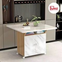 Bàn ăn thông minh xếp gọn có bánh xe AMIZ NỘI THẤT & TRANG TRÍ- BAX01