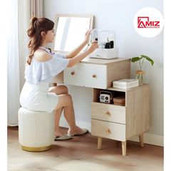 Bàn Trang Điểm Bằng Gỗ Phong Cách Bắc Âu AMIZ NỘI THẤT & TRANG TRÍ, AMIZ - 003