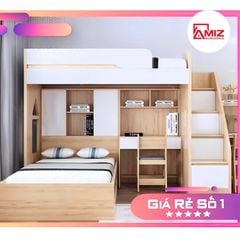 Giường Tầng AMIZ NỘI THẤT & TRANG TRÍ Thông Minh Kết Hợp Bàn Học Gt295