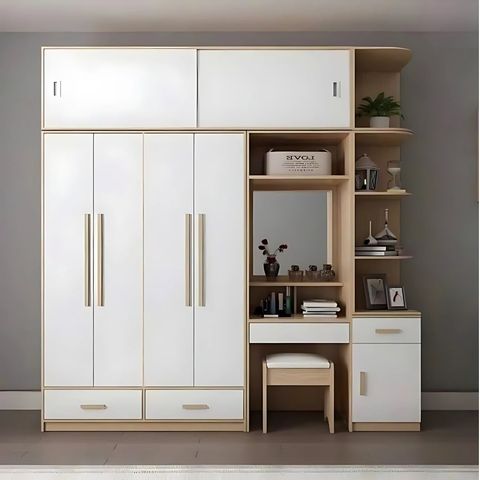 Tủ quần áo cao cấp AMIZ NỘI THẤT & TRANG TRÍ kết hợp bàn học - Z219