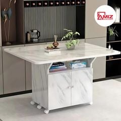 Bàn ăn thông minh xếp gọn có bánh xe AMIZ NỘI THẤT & TRANG TRÍ- BAX01