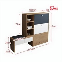 Tủ Giày Thông Minh Cao Cấp Kết Hợp Ghế Ngồi AMIZ NỘI THẤT & TRANG TRÍ, TG-K67