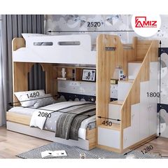 Giường Tầng Hiện Đại AMIZ NỘI THẤT & TRANG TRÍ AMIZ- GT286 Đầy Đủ Kích Thước & Màu sắc