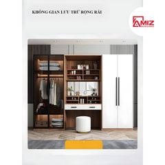 Tủ quần áo cao cấp AMIZ NỘI THẤT & TRANG TRÍ kết hợp bàn trang điểm Amiz-008