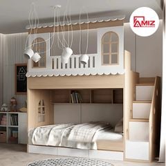 Giường tầng trẻ em hình ngôi nhà AMIZ NỘI THẤT & TRANG TRÍ, Amiz- GT008