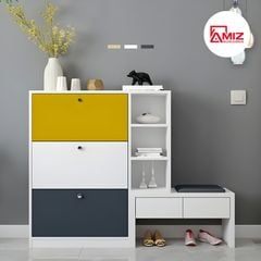 Tủ Giày Thông Minh Cao Cấp Kết Hợp Ghế Ngồi AMIZ NỘI THẤT & TRANG TRÍ, TG-K67