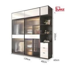 Tủ Quần Áo cao cấp AMIZ NỘI THẤT & TRANG TRÍ Hiện Đại Tqa-397
