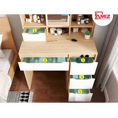 Bàn Phấn Tiện Dụng Bằng Gỗ Công Nghiệp AMIZ NỘI THẤT & TRANG TRÍ AMIZ-028