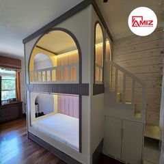 Giường Tầng Cho Bé Hiện Đại AMIZ NỘI THẤT & TRANG TRÍ phong cách châu Âu Gt008