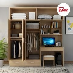 Tủ Quần Áo Kết Hợp Bàn Học/Làm Việc AMIZ NỘI THẤT & TRANG TRÍ, Z324