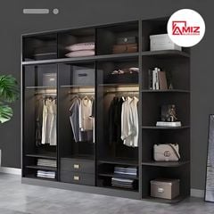 Tủ Quần Áo AMIZ NỘI THẤT & TRANG TRÍ Nhôm Kính Hiện Đại Tqa-02