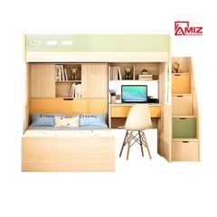Giường Tầng Orange Kết Hợp Bàn Học -Tủ Áo, AMIZ NỘI THẤT & TRANG TRÍ GT974