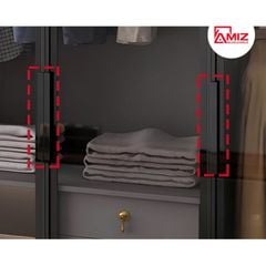 Tủ áo AMIZ NỘI THẤT & TRANG TRÍ cánh kính khung nhôm sang trọng Amiz-010