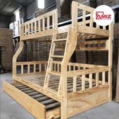 Giường 3 Tầng cao cấp AMIZ NỘI THẤT & TRANG TRÍ Angel - (1m/1m2 - 1m2/1m4)