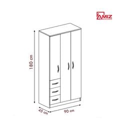 Tủ quần áo AMIZ NỘI THẤT & TRANG TRÍ cho bé Cerberus